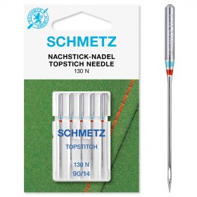 Ompelukoneneula Schmetz Topstitch 130N 90/14 5kpl